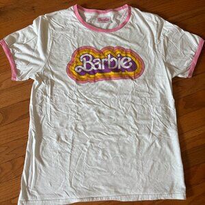 🩷 Barbie T-shirt White with pink trim